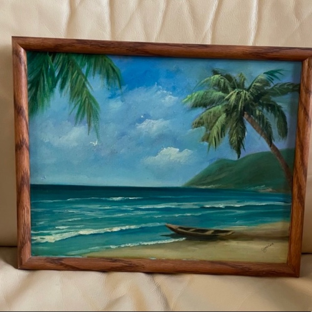 NWT “California Beach” Original Oil Painting